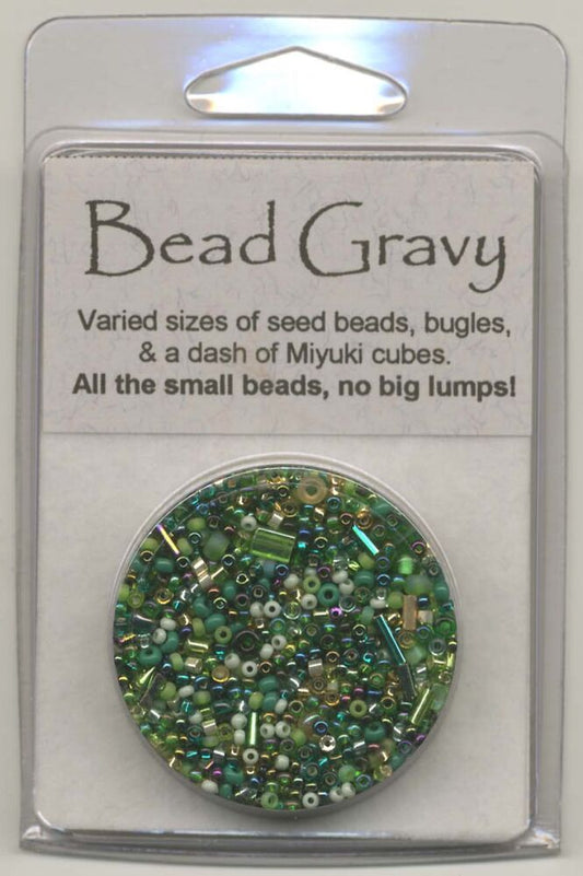 Bead Gravy Green Pesto - Everything Fabric