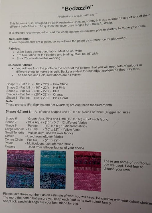 Bedazzle Quilt Pattern - Everything Fabric