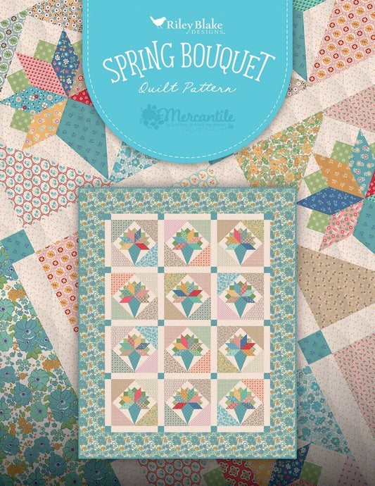 Bee in my Bonnet Spring Bouquets Quilt Pattern - Everything Fabric