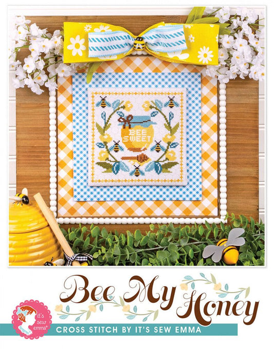 Bee My Honey Cross Stitch Pattern - Everything Fabric