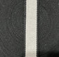 Belting 32 mm wide - Black with Cream Stripe - Everything Fabric