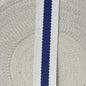 Striped Belting 1-1/4in - Off White with Dark Lavender Stripe