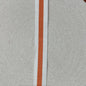 Striped Belting 1-1/4in - Off White with Orange Centre Stripe