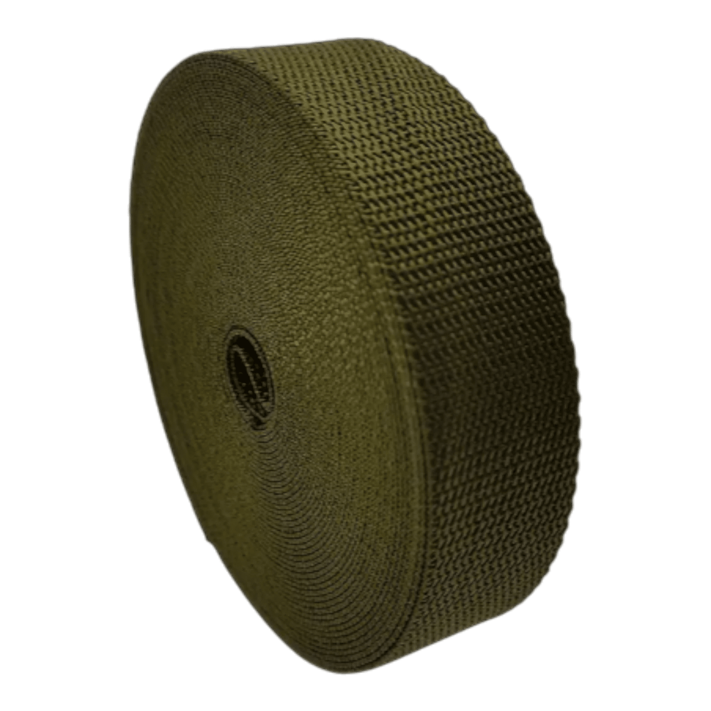 Belting 32 mm wide - Poly/Cotton Dark Army Green 10yd roll - Everything Fabric