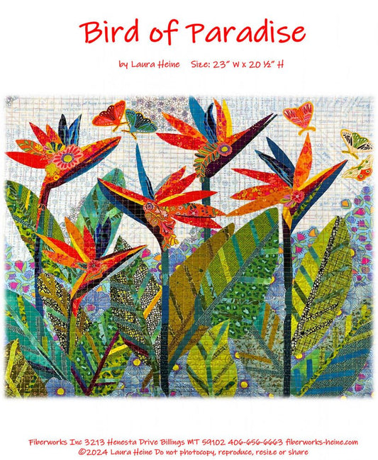 Bird of Paradise Collage Pattern by Laura Heine - Everything Fabric