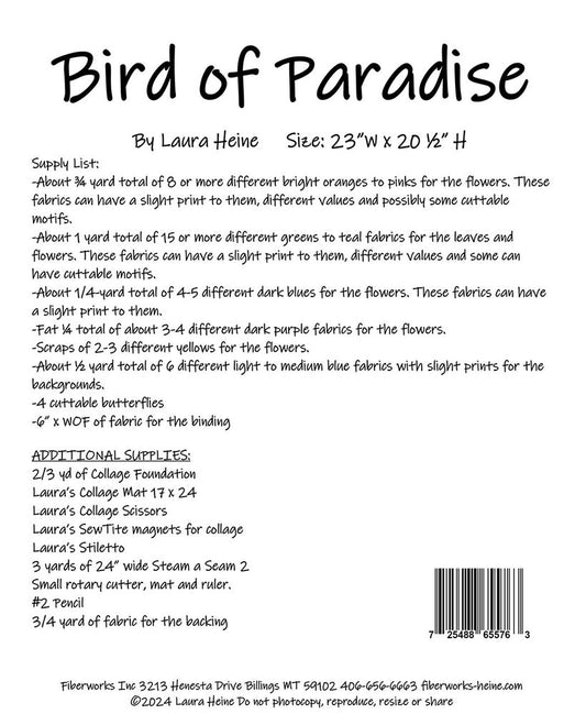 Bird of Paradise Collage Pattern by Laura Heine - Everything Fabric