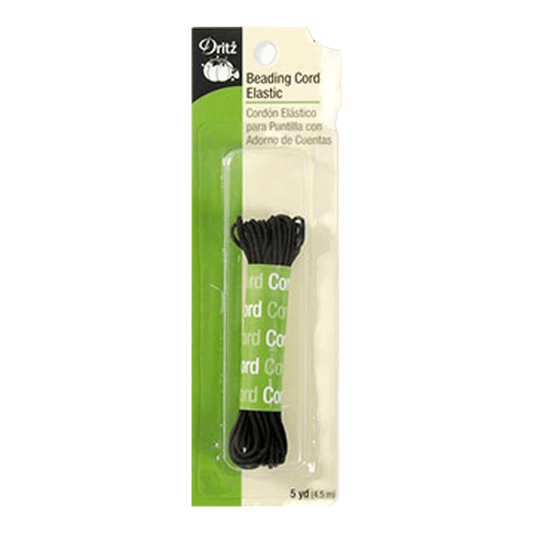 Black Beading Cord Elastic - 5 yd Roll by Dritz - Everything Fabric