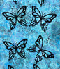 Black Butterfly Silhouette - Set of 3 - Everything Fabric
