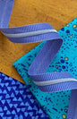 Black Stripe Zipper Tape with Nickel Teeth - Everything Fabric