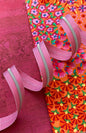 Black Stripe Zipper Tape with Nickel Teeth - Everything Fabric