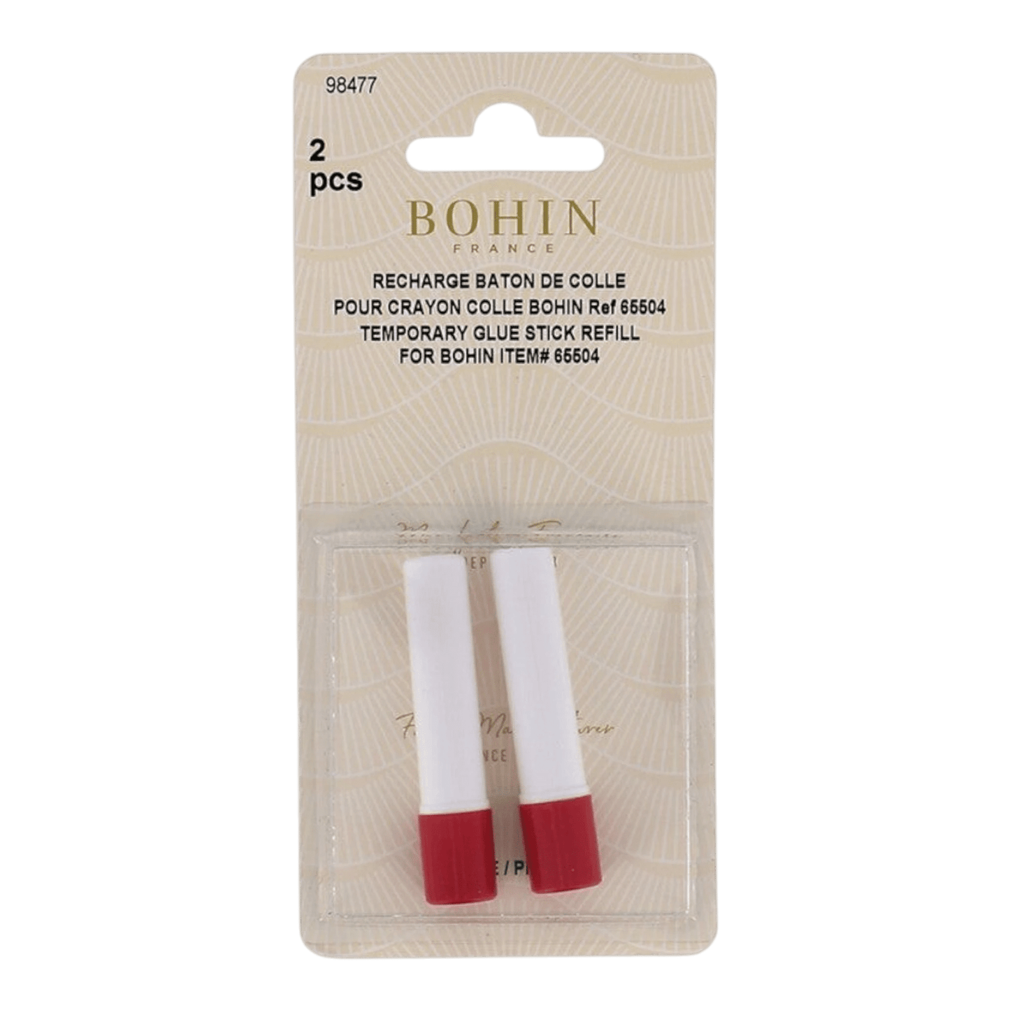 Bohin Refill For Temporary Glue Stick For Fabrics - 2 pk - Everything Fabric