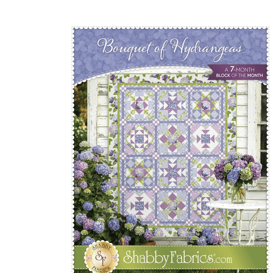Bouquet of Hydrangeas Quilt Pattern - Everything Fabric