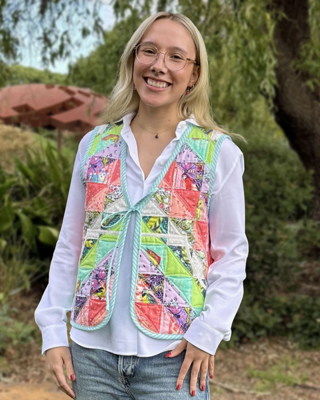 Britney Vest Linen Cover Version Pattern - Everything Fabric