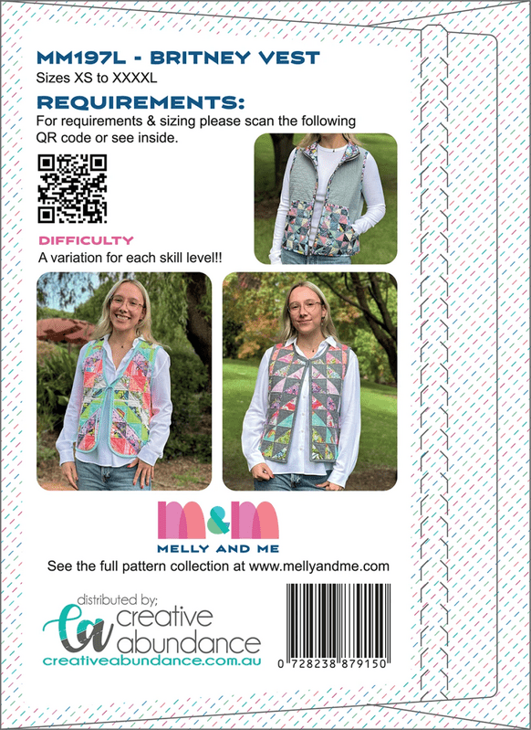 Britney Vest Linen Cover Version Pattern - Everything Fabric