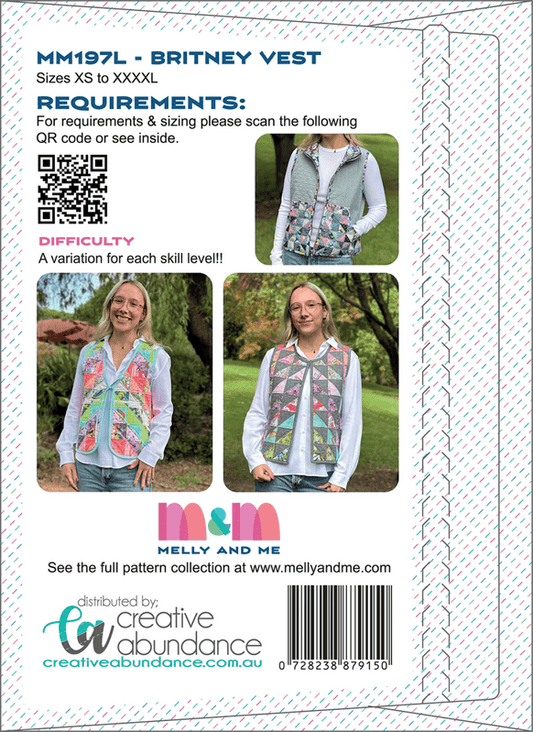 Britney Vest Linen Cover Version Pattern - Everything Fabric