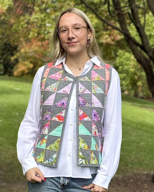 Britney Vest Linen Cover Version Pattern - Everything Fabric