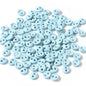 Buttons 3 mm for Crafting - Baby Blue for garments, sewing and craft projects