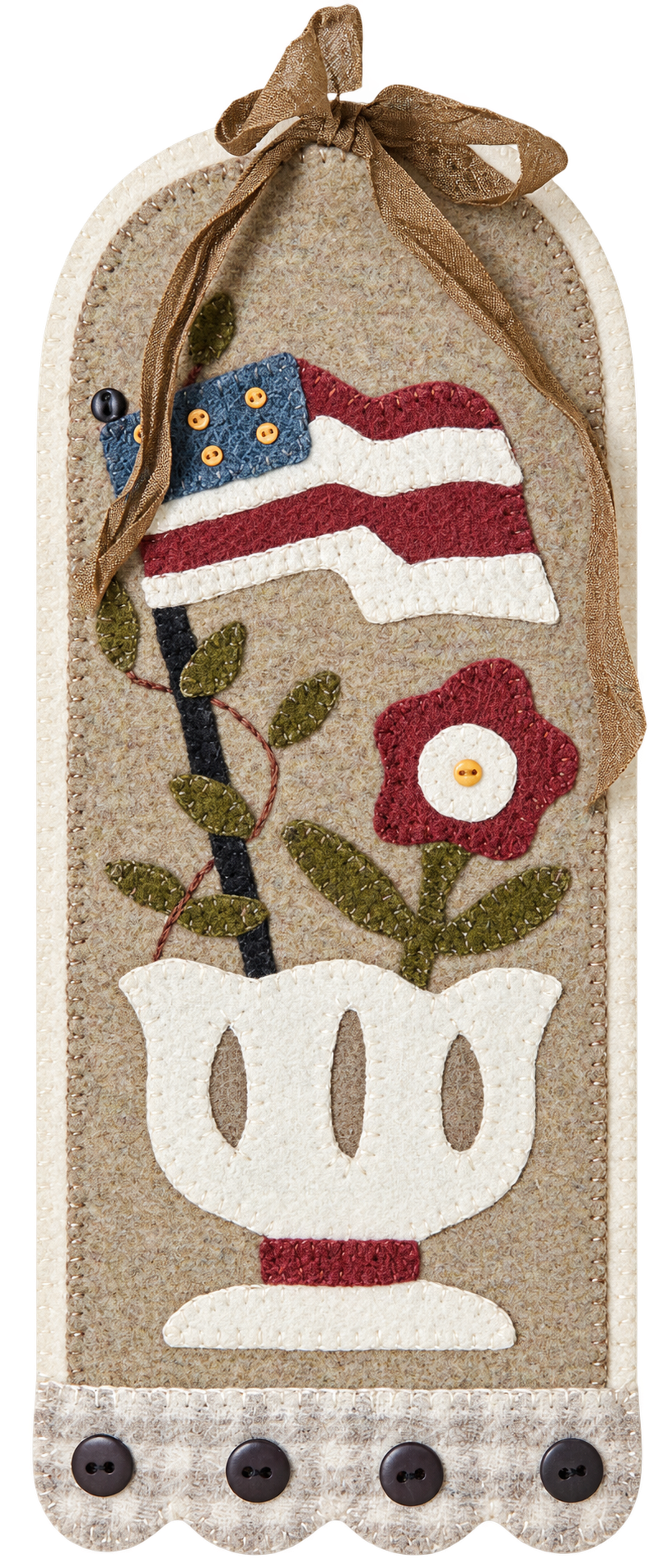 Sweet and Simple July by Buttermilk Basin — finished appliqué example, pattern only
