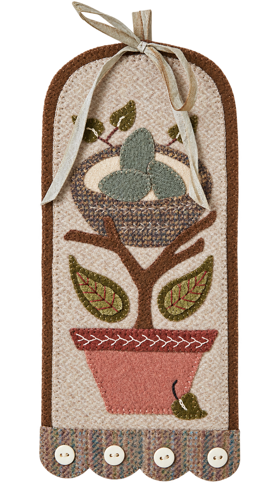 Sweet and Simple June by Buttermilk Basin — finished appliqué example, pattern only