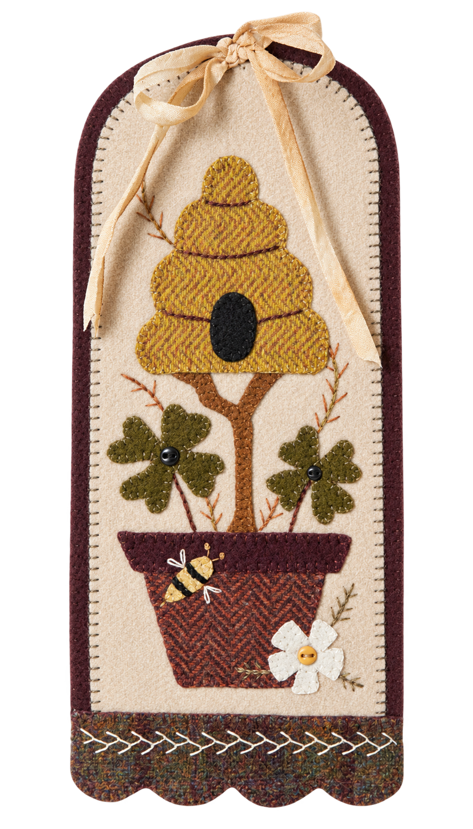 Sweet and Simple March by Buttermilk Basin — finished appliqué example, pattern only