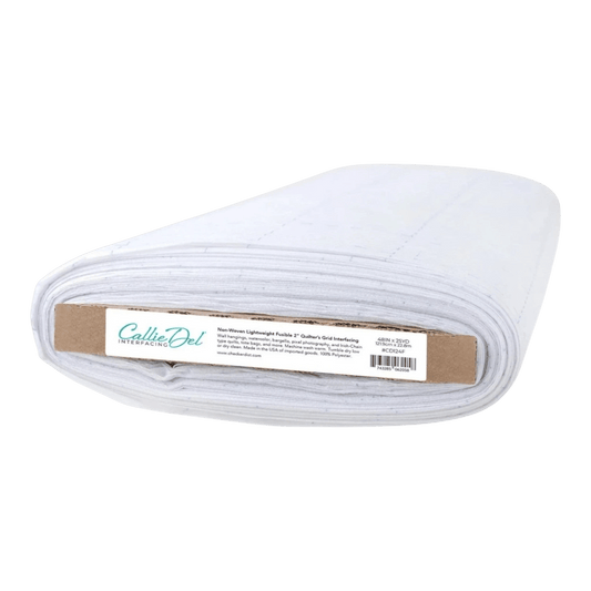 Callie Del Non-Woven Lightweight Fusible 2in Quilter's Grid Interfacing 48in wide - Everything Fabric