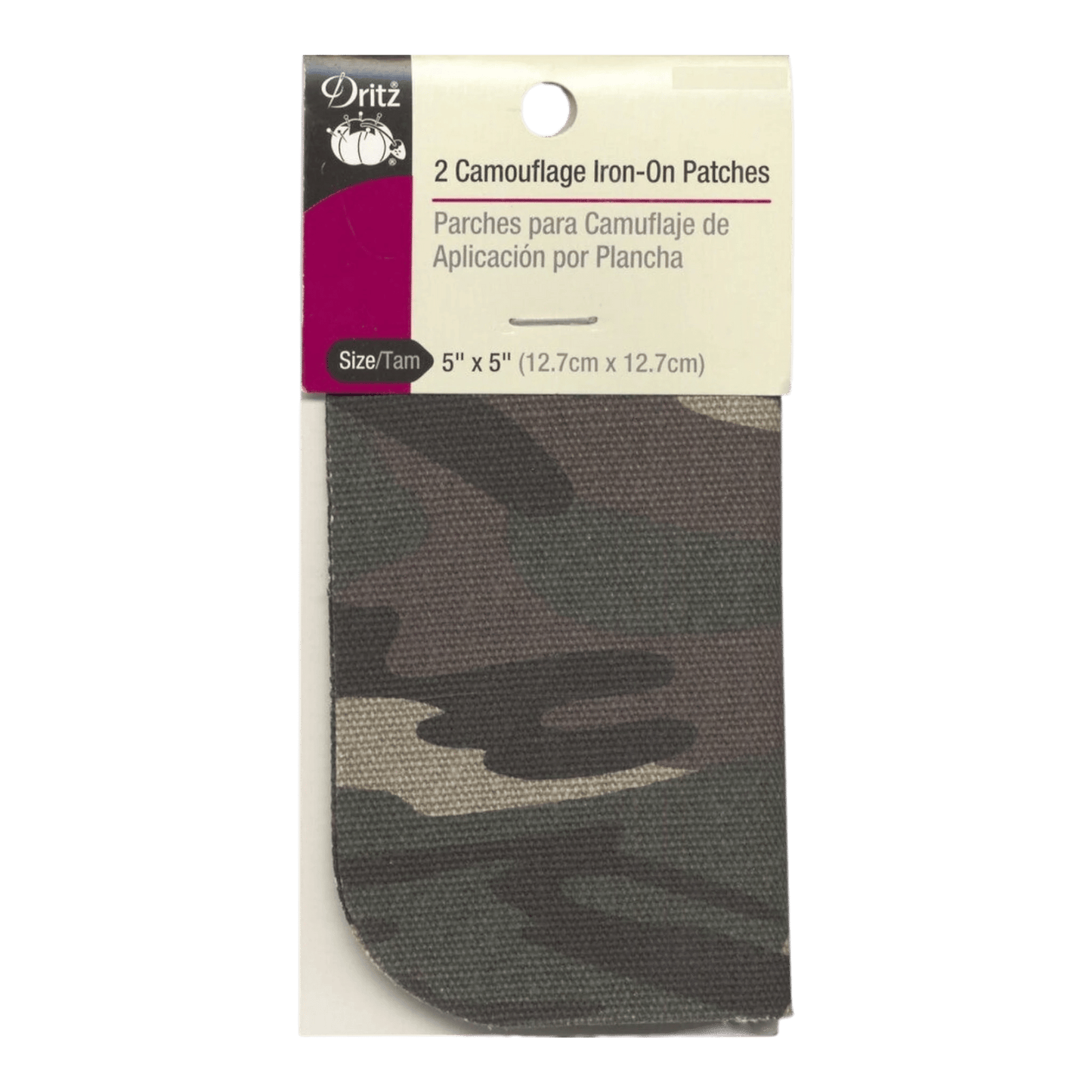 Camouflage Iron-On Patches Camo Green 2ct - Everything Fabric