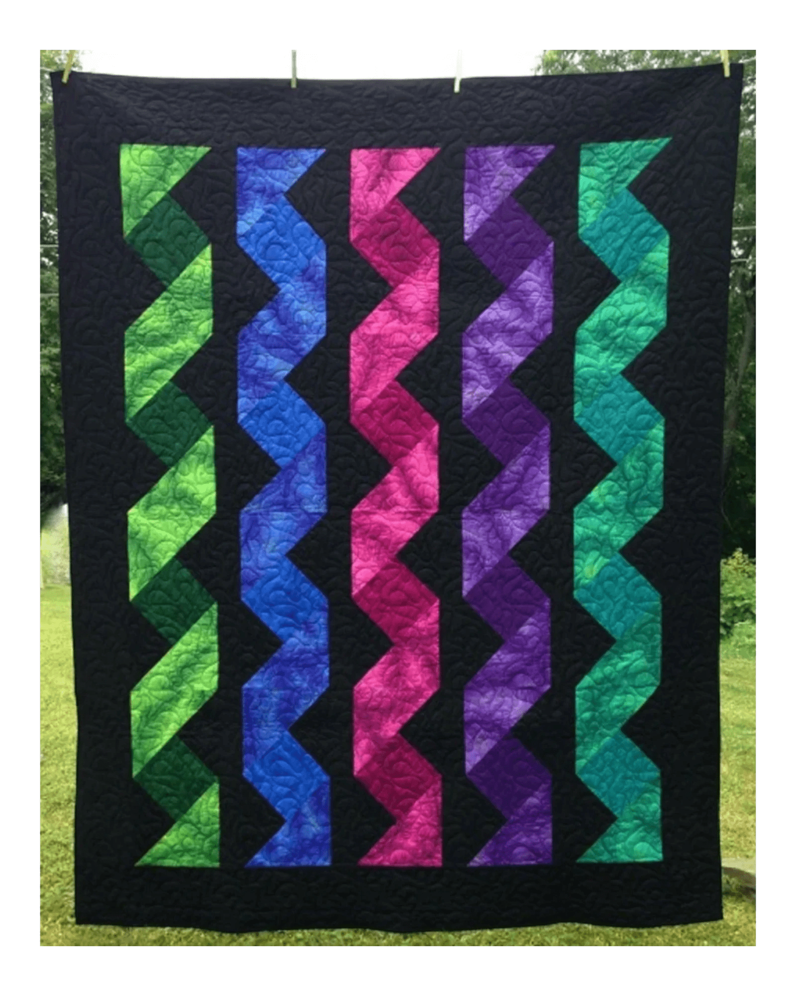 Cascading Ribbons Quilt Pattern - Everything Fabric