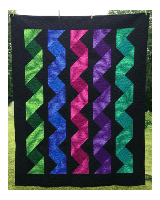 Cascading Ribbons Quilt Pattern - Everything Fabric
