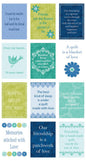 Chalk Garden - Blue/Multi Chalk Inspirations Panel - Everything Fabric