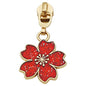 Cherry Blossom Zipper Pull Red 5 Rose Gold - Everything Fabric