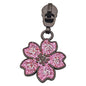 Cherry Blossom Zipper Pulls Dark Pink [Size: 5 [Slider Colour: Black - Everything Fabric
