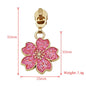 Cherry Blossom Zipper Pulls Dark Pink [Size: 5 [Slider Colour: Nickle - Everything Fabric
