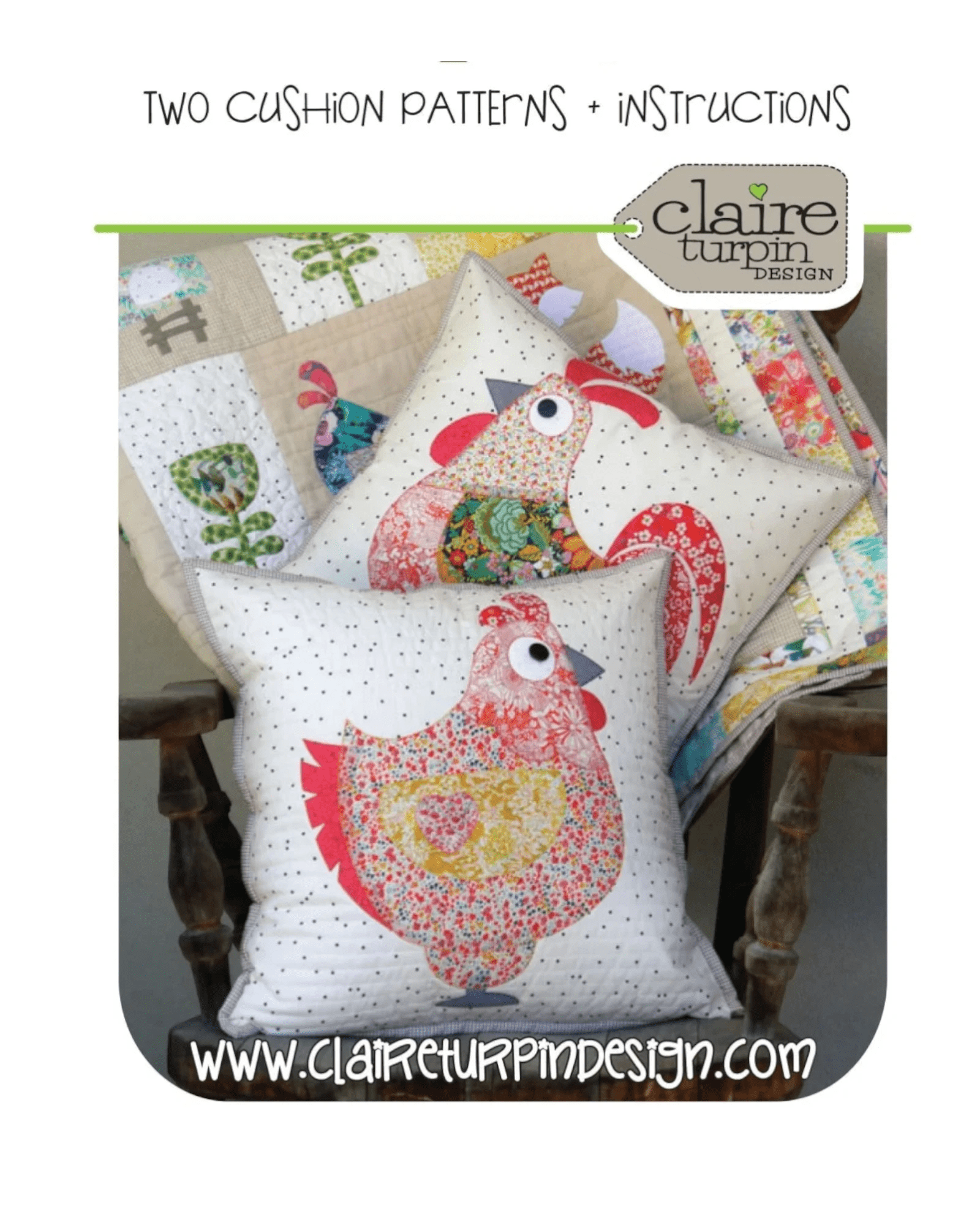 Chooks Cushion Pattern - Everything Fabric