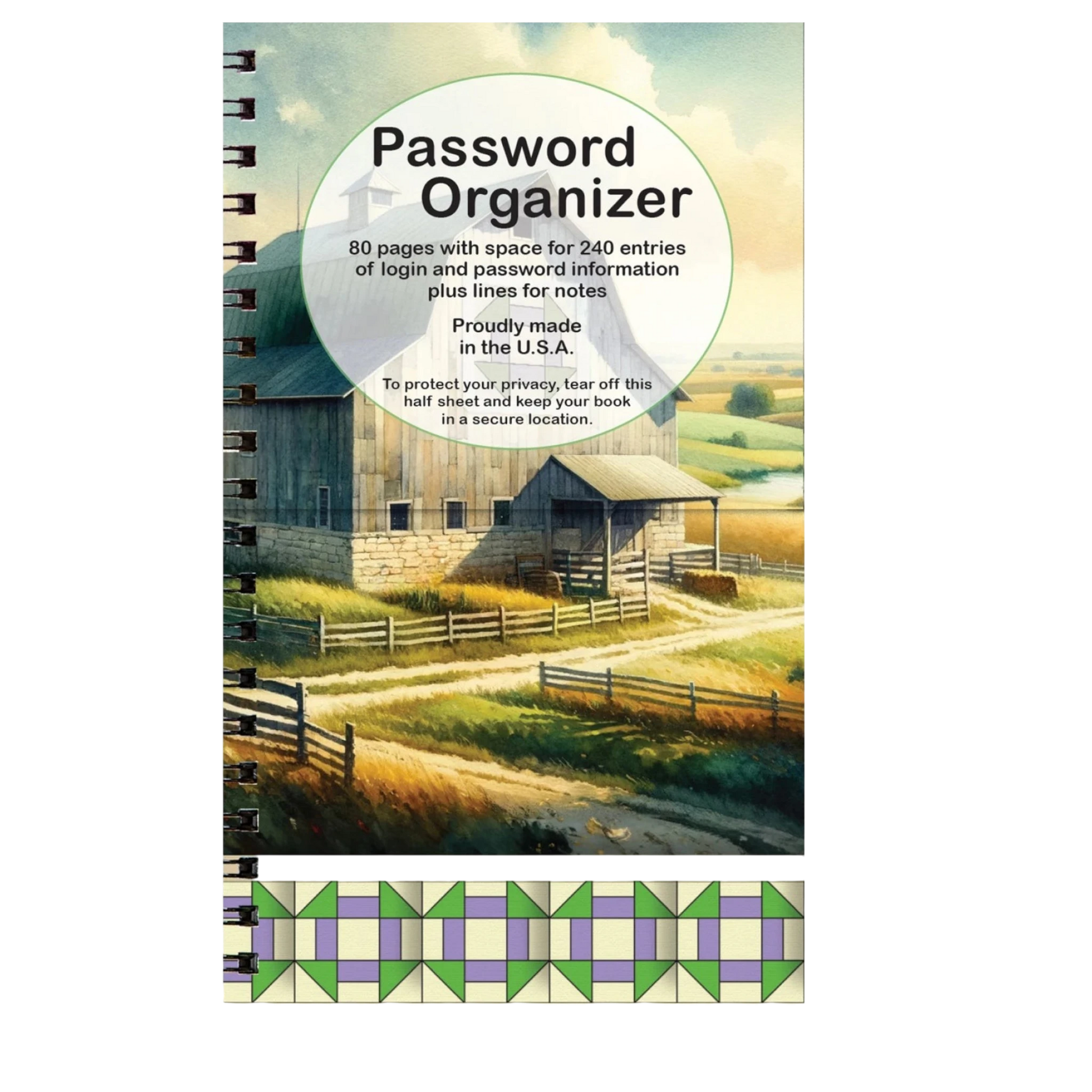 Churn Dash Password Book - Everything Fabric