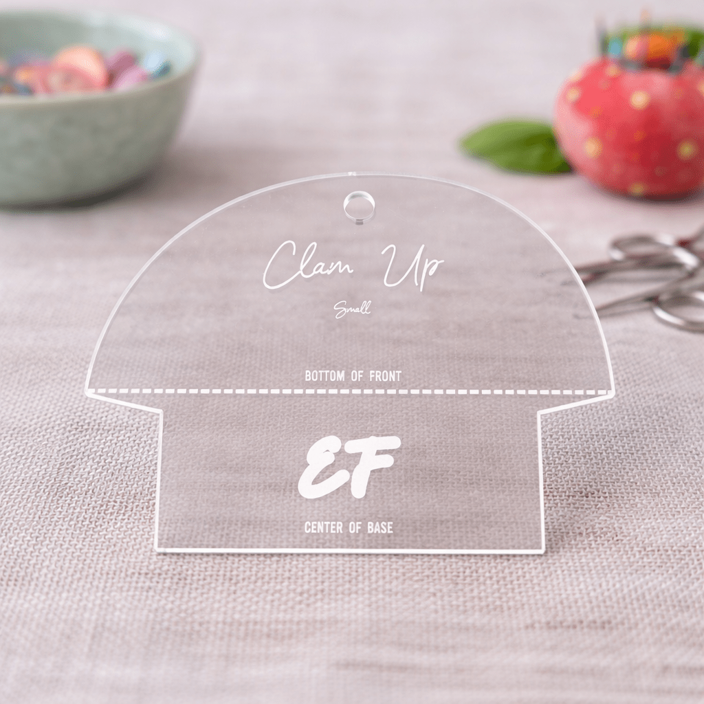 Clam Bag Template SMALL - Everything Fabric