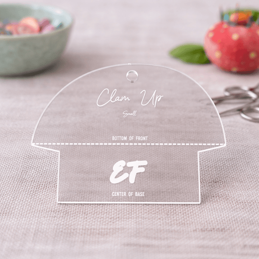 Clam Bag Template SMALL - Everything Fabric