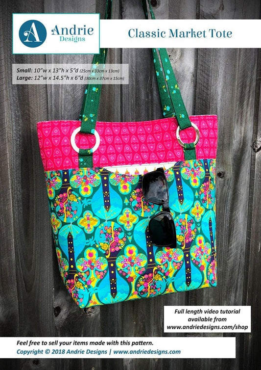 Classic Market Tote Pattern - Everything Fabric