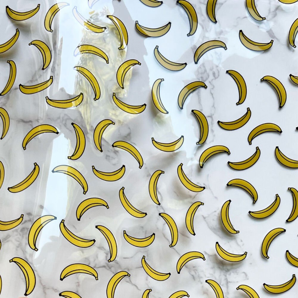 Clear Vinyl - BANANAS - Everything Fabric