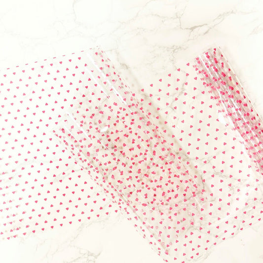Clear Vinyl - Tiny Hearts - Everything Fabric