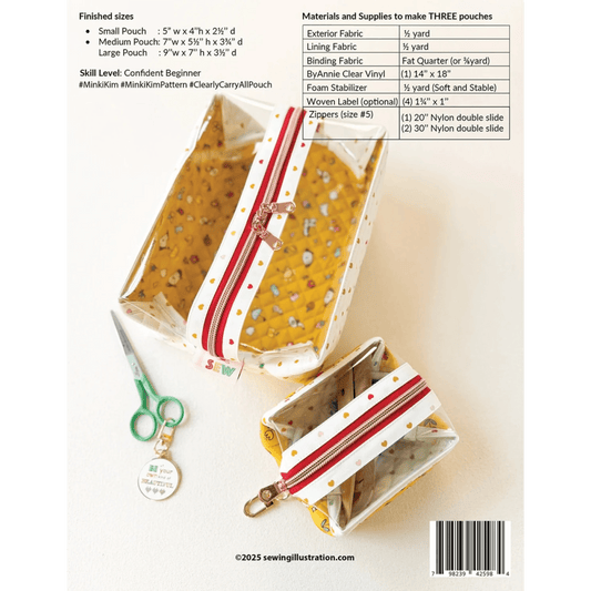 Clearly Carry All Pouch Pattern - Everything Fabric