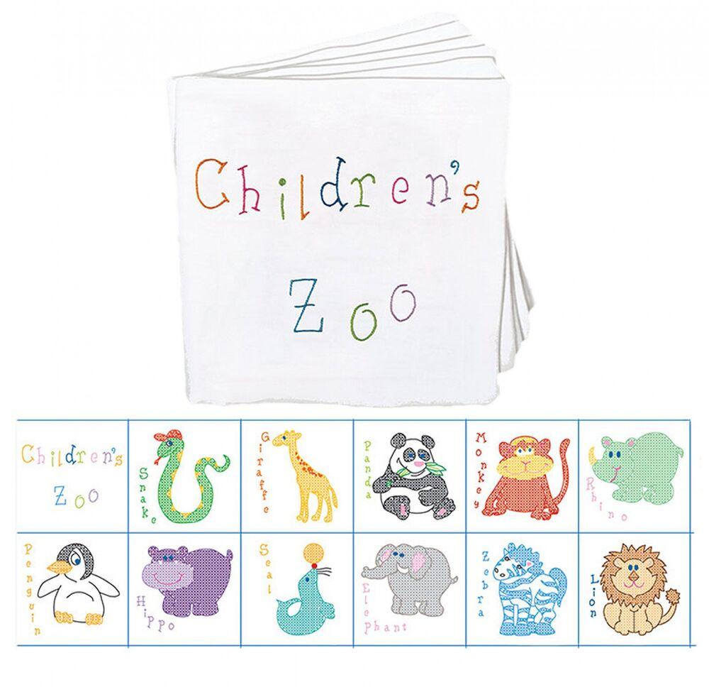 Cloth Nursery Books 12pgs 8in x 8in Barnyard Friends Pattern - Everything Fabric