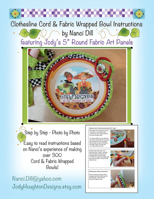 Clothesline Rope and Fabric Bowl Pattern - Everything Fabric
