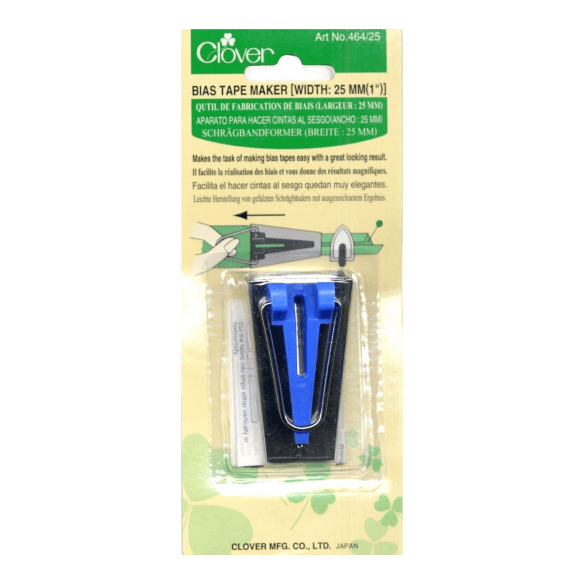 Clover Bias Tape Maker 1 inch - Everything Fabric