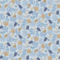 Cobalt Seas - Lt. Blue Spaced Shells - Everything Fabric