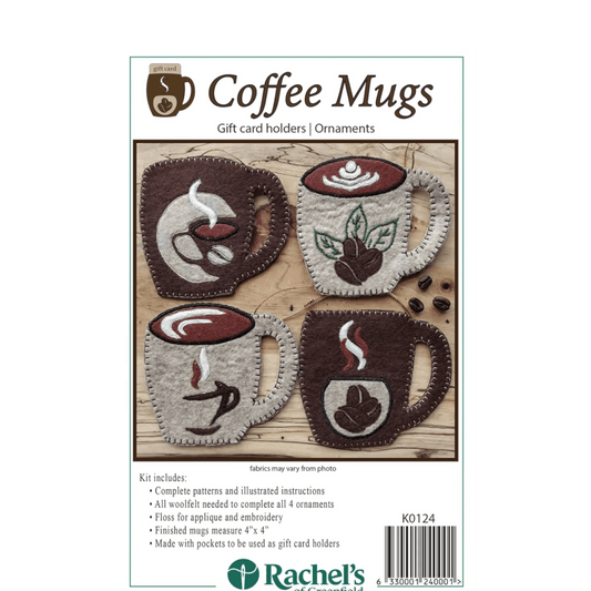 Coffee Mugs Ornament Kits - Everything Fabric