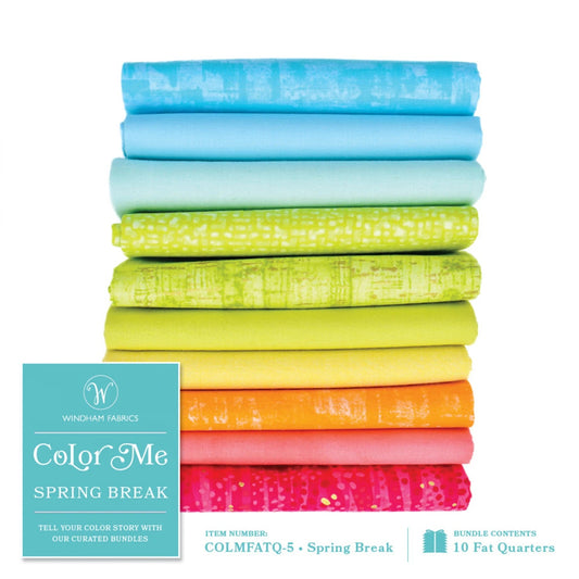Color Me Fat Quarter Bundle 10pc - Spring Break - Everything Fabric