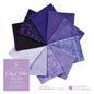 Colour Me FQ Bundle 10pc - Orchid - Everything Fabric