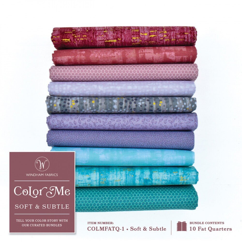 Colour Me Soft & Subtle - FQ Bundle 10pc - Everything Fabric