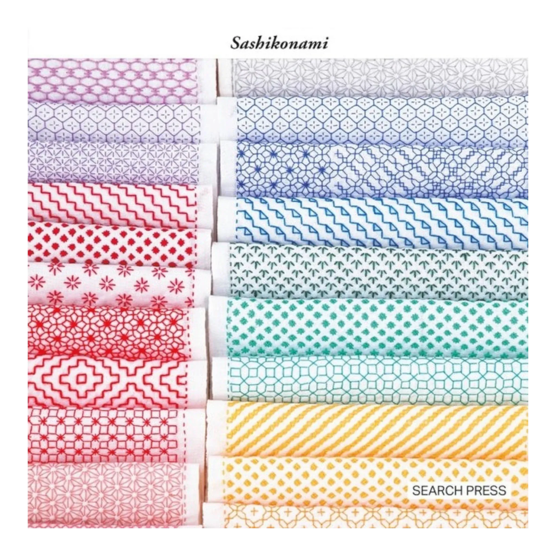 Colourful Sashiko Book by Sashikonami - Everything Fabric