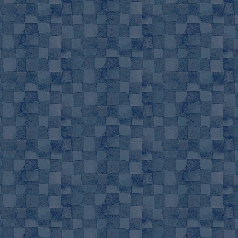Connections - Navy Checkerboard - Everything Fabric